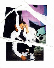 A man picture cut in pieces